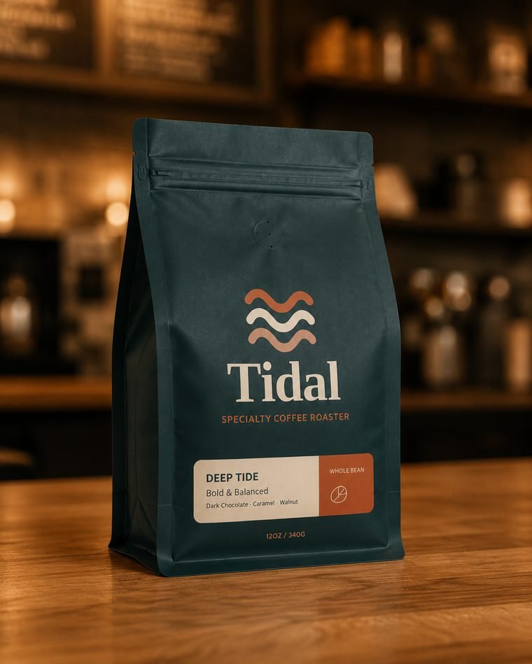 Tidal 250g whole bean coffee bag